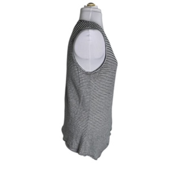 Banana Republic Sleeveless Bottom Side Tie Striped Tunic Top Size L - Picture 4 of 7